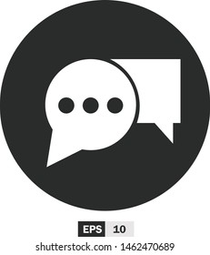illustration of chat flat design,icon