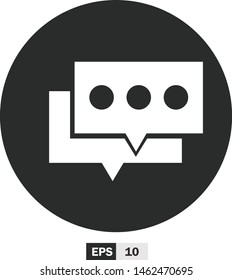 illustration of chat flat design,icon