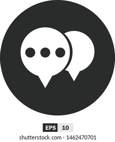 illustration of chat flat design,icon