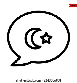 Illustration of Chat Glyph Icon