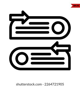 illustration of chatting line icon 