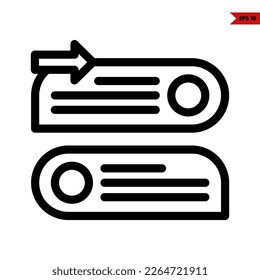 ilustración del icono de línea de charla 