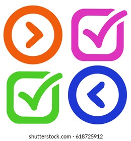 illustration of check mark and check box