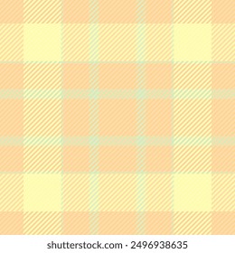 Illustration check plaid textile, window texture tartan pattern. Handmade background vector fabric seamless in amber and navajo white colors palette.