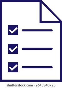 An illustration of a checklist icon.
