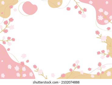 illustration of cheery blossom background