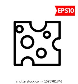 illustration of cheese flat icon