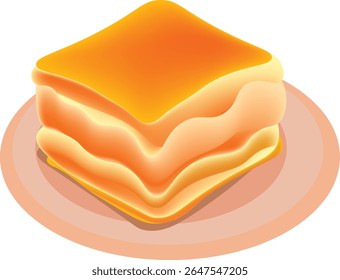
ilustração de sanduíche de queijo com creme de maionese.