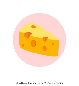 illustration of a cheese slices icon