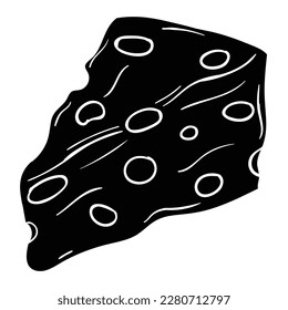 Die Illustration von Käsevektor. Geeignet für Essen und Getränke Symbol, Zeichen und Symbol.