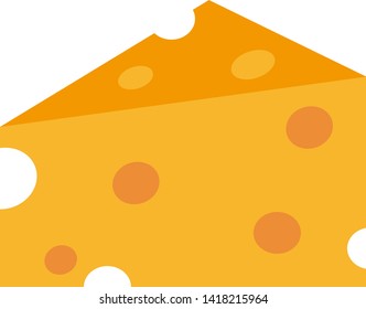 
Illustration of cheese.Vector icon. cut cheese.