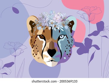 ilustración de un chita para el interior