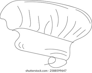 The Illustration of the Chef Hat