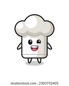 illustration of an chef hat character with awkward poses , cute style design for t shirt, sticker, logo element