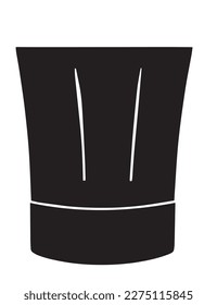 Illustration of a chef hat on a  background with space 