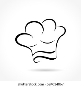 Illustration of chef hat on white background