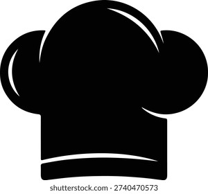 Illustration chef hat professional cooking culinary equipment uniform silhouette vector
