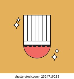 Ilustración chef sombrero diseño único con fondo en blanco