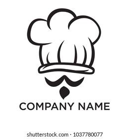 illustration of chef logo design 