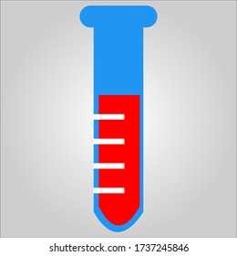Illustration of chemical liquid container. Vector illustration of the world of health and pharmacy.
