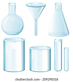 Illustration of chemical science equipments