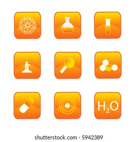 Illustration of chemistry buttons
