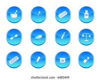  Illustration of chemistry buttons