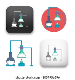 illustration of  chemistry icon