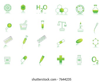  Illustration of chemistry icon