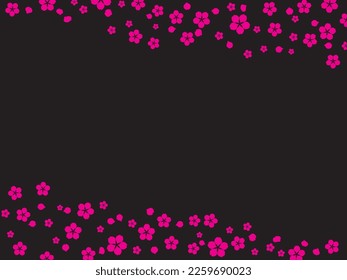ilustración del fondo de la flor de cerezo
