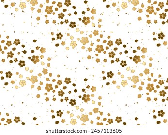 Illustration of cherry blossom pattern background