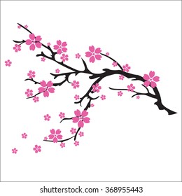 illustration of cherry blossom tree