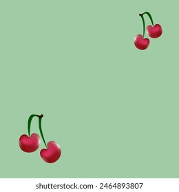 illustration of a cherry with a glare