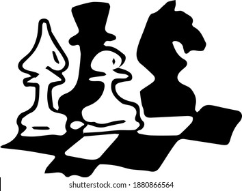 Schachspiel für Illustrationen
