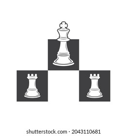 illustration of chess game, vector art