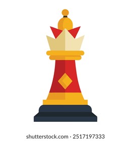 Illustration of chess king isolated on white