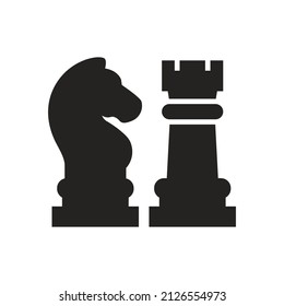 illustration of chess, strategy and tactics game.