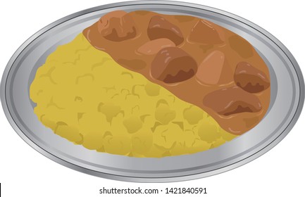 Illustration of the chicken curry