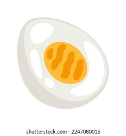 Illustration of chicken egg. Image for gastronomy and agricultural industries.