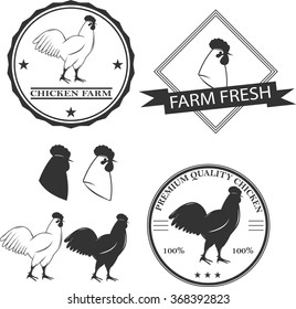 illustration of a chicken farm