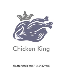Illustration Chicken King Logo Vector Stock Vector (Royalty Free ...