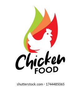 illustration of a chicken logo template vector design