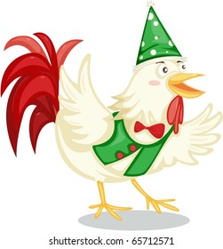 illustration of Chicken on a white background