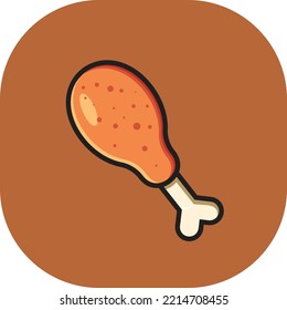 Illustration of chicken thighs below