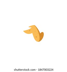 Illustration of Chicken Wing Flat Icon: Fast Food, Icon Set Vector Illustration Design