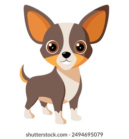 Illustration of Chihuahua puppy Isolated