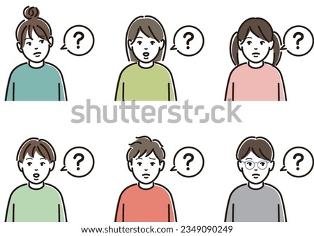 Illustration of a child asking a question