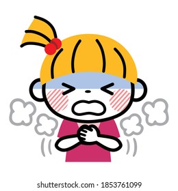 Illustration of a child with asthma.