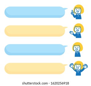 Illustration of a child taking four different poses