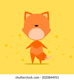 Illustration of a child wearing a fox costume vector art suitable for multiple purpose